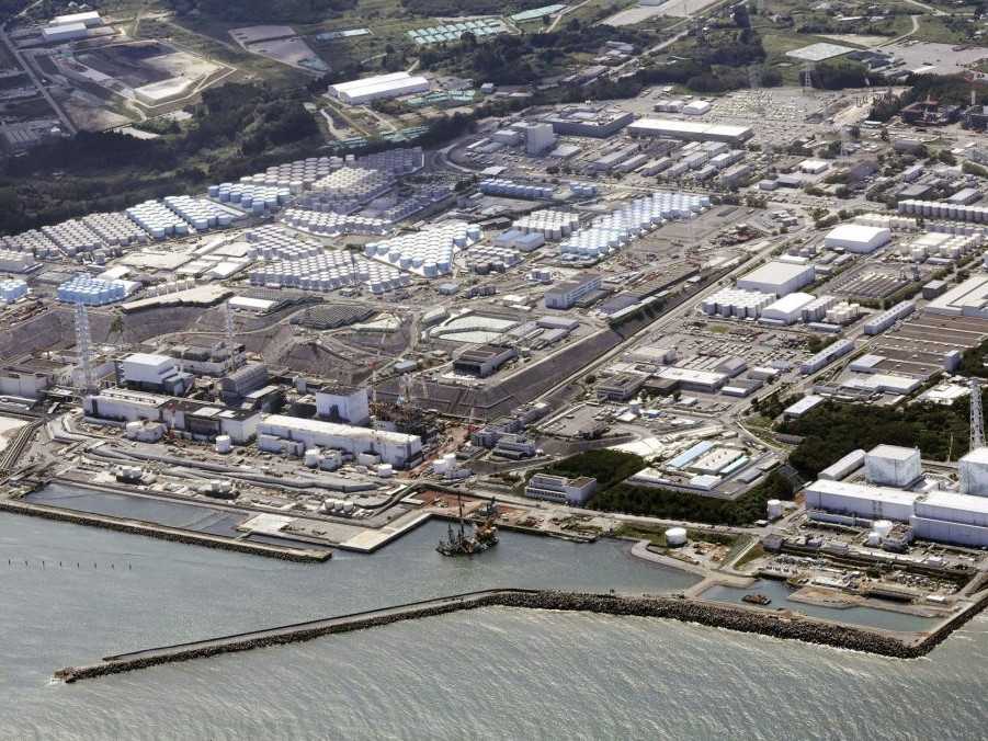 záber na jadrovú elektráreň Fukušima