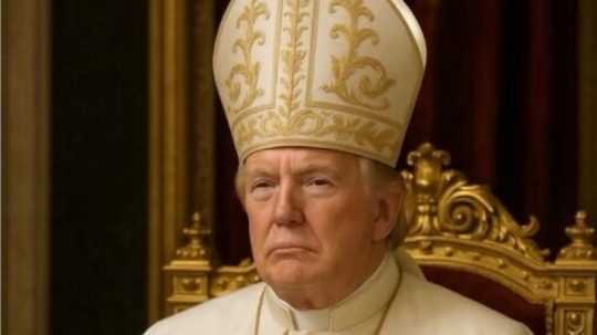 D. Trump zdieľal obrázok seba samého ako pápeža. Kritici to označili za prejav arogancie