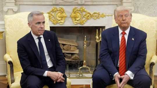 Americký prezident Donald Trump sa stretol s kanadským premiérom Markom Carneym.