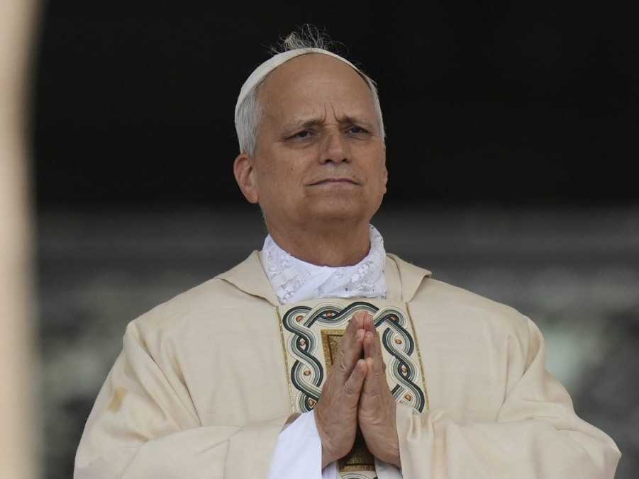 Pápež Lev XIV. počas inauguračnej omše.