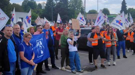 protest odborárov