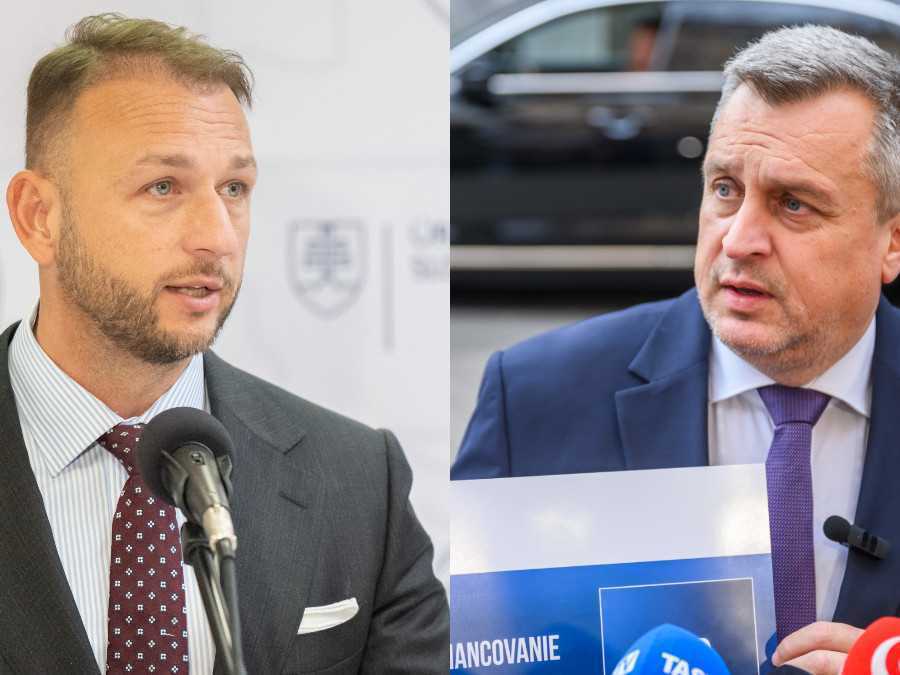 Zľava Matúš Šutaj Eštok a Andrej Danko.