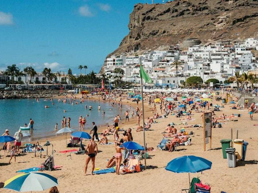 pláž na Gran Canaria
