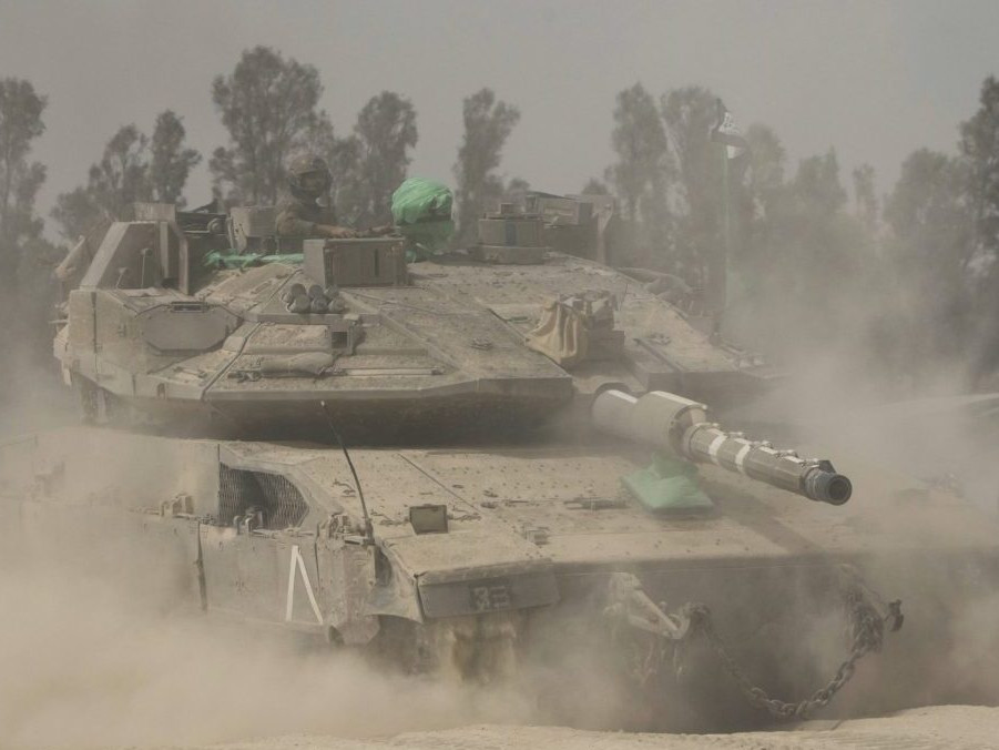 Na ilustračnej snímke tank izraelskej armády.