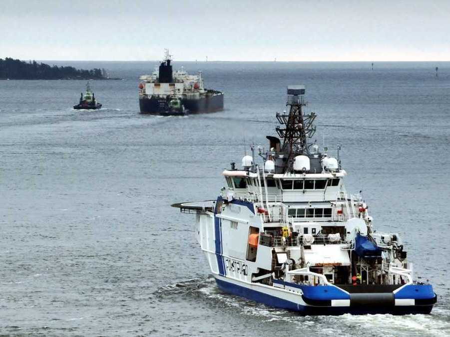 loď v Baltskom mori