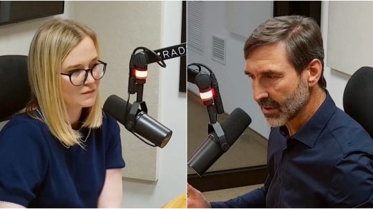 Na snímke zľava Vladimíra Marcinková a Juraj Blanár.