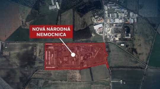 Miesto, kde by mala stáť nová národná nemocnica v Bratislave.