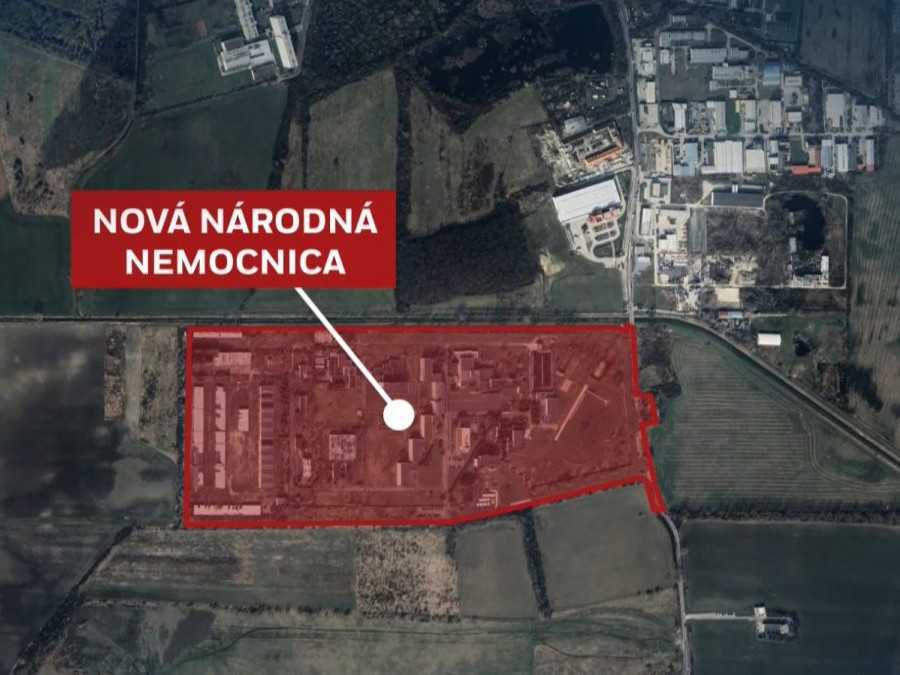 Miesto, kde by mala stáť nová národná nemocnica v Bratislave.