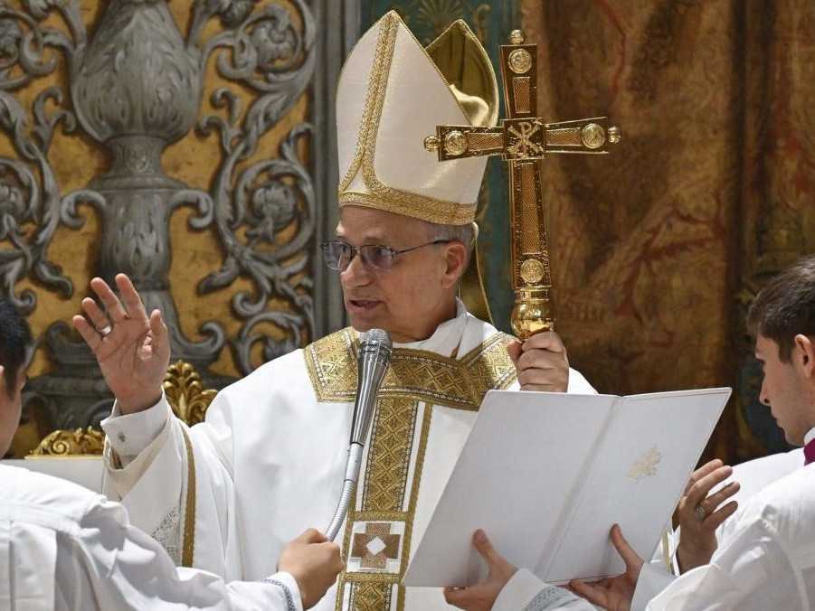 Na snímke novozvolený pápež Lev XIV.