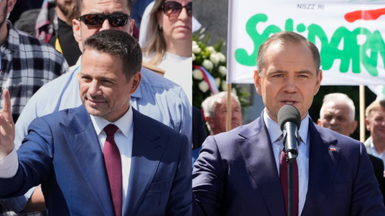 Rafal Trzaskowski a Karol Nawrocki.