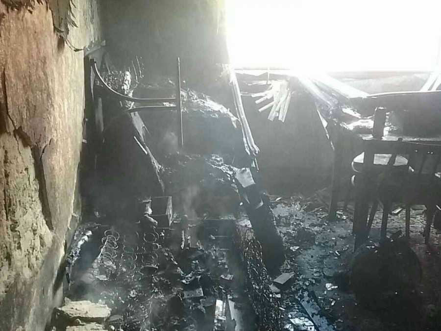 Škody po požiari domu na Kysuciach.