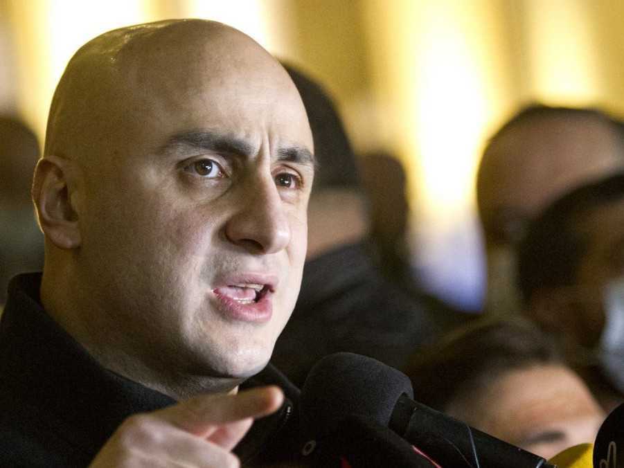 Líder gruzínskej opozície Nika Melia.