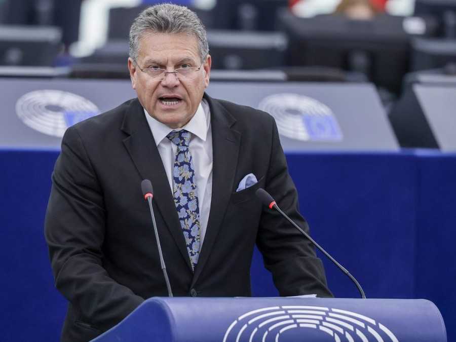 Maroš Šefčovič v Európskom parlamente.