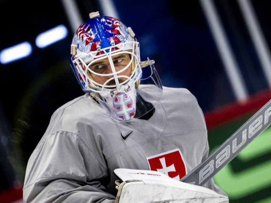 Slovenský brankár Patrik Rybár.