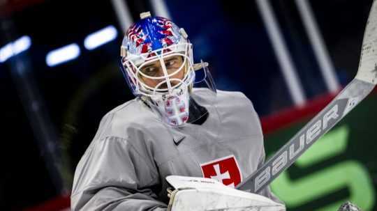 Slovenský brankár Patrik Rybár.