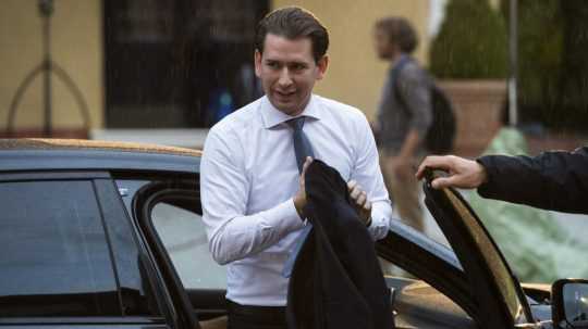 Na snímke Sebastian Kurz.