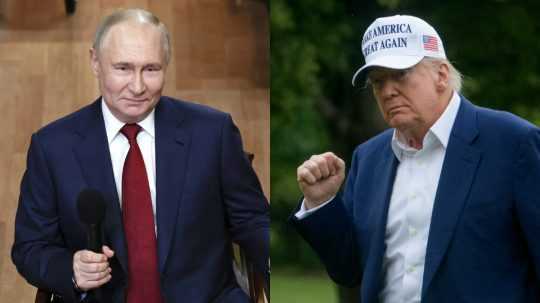 Ruský prezident Vladimir Putin a prezident USA Donald Trump.