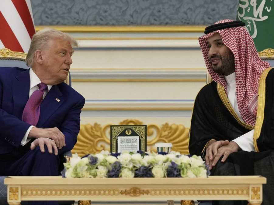 Donald Trump a Muhammad bin Salmán