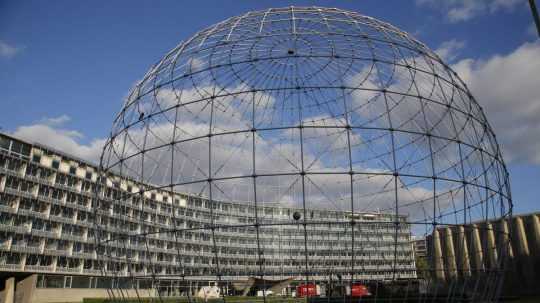 Hlavná budova UNESCO v Paríži.