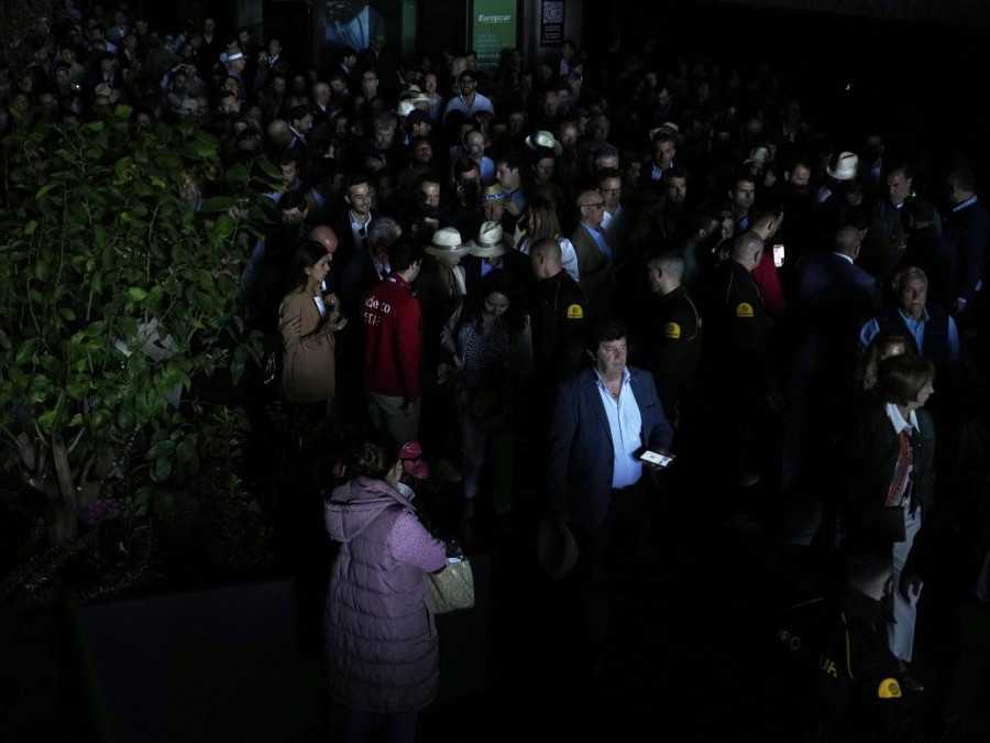 Diváci v Madride na tenisovom turnaji počas blackoutu.