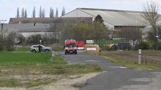 Na snímke farma v Plaveckom Štvrtku v okrese Malacky, v ktorej v marci 2025 potvrdili výskyt slintačky a krívačky.