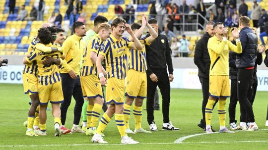 Futbalisti Dunajskej Stredy.