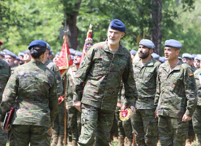 Ã…Â panielsky krÃƒÂ¡Ã„Â¾ Filip VI. v centre vÃƒÂ½cviku LeÃ…Â¡Ã…Â¥.