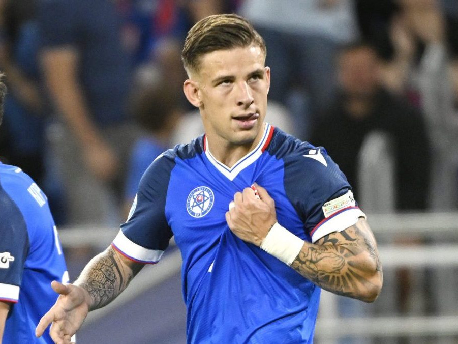 Radosť Tomáša Suslova z gólu proti Rumunsku.