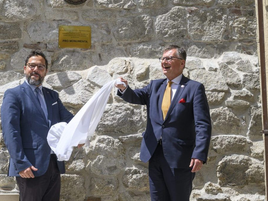 Odhalenie plakety medzinárodného ocenenia Europa Nostra.