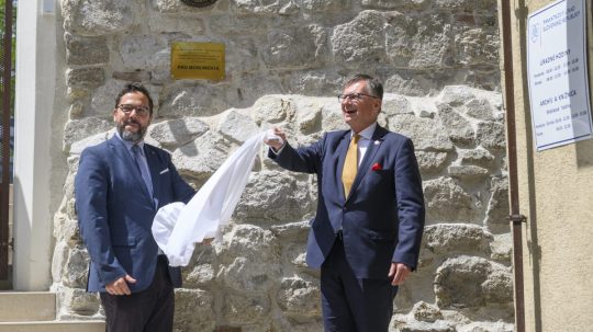 Odhalenie plakety medzinárodného ocenenia Europa Nostra.