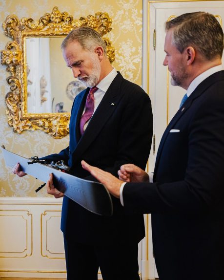 Pellegrini daroval Filipovi VI. pri prÃƒÂ­leÃ…Â¾itosti jeho oficiÃƒÂ¡lnej nÃƒÂ¡vÃ…Â¡tevy jedineÃ„ÂnÃƒÂ© ruÃ„Âne vyrobenÃƒÂ© lyÃ…Â¾e zo Slovenska.