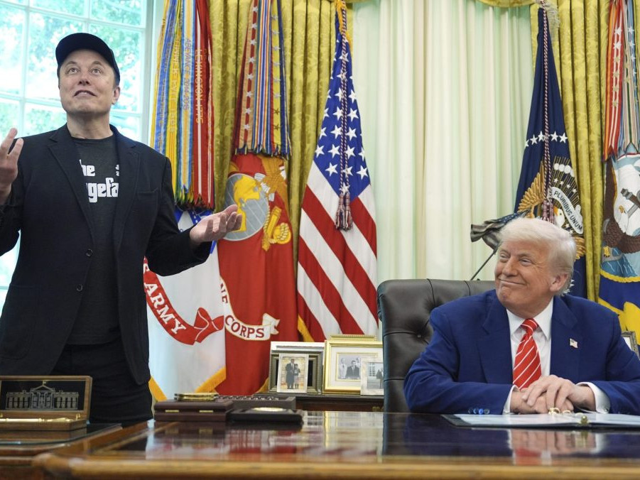 Elon Musk a Donald Trump