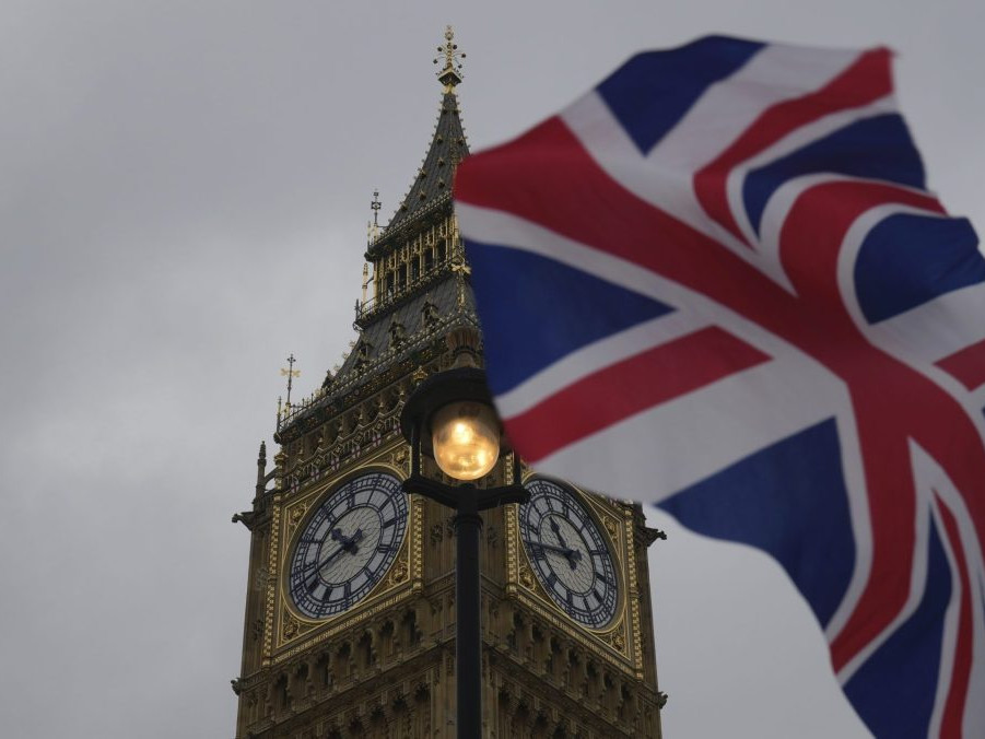 vlajka Spojeného kráľovstva a Big Ben