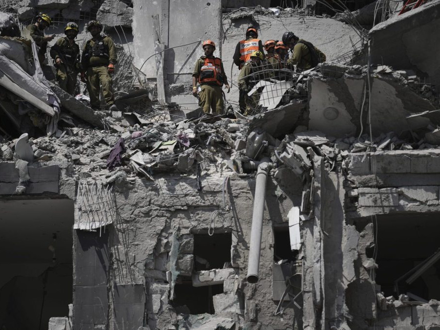 trosky budovy v Izraeli