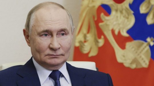 Na snímke V. Putin.