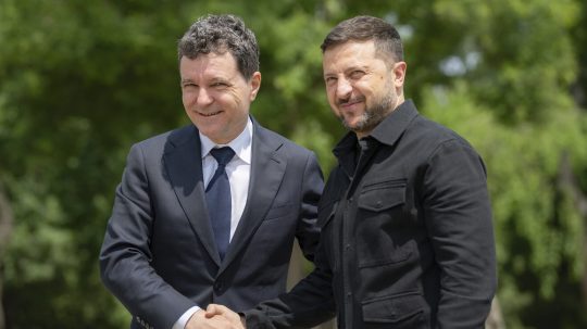 Nicušor Dan a Volodymyr Zelenskyj