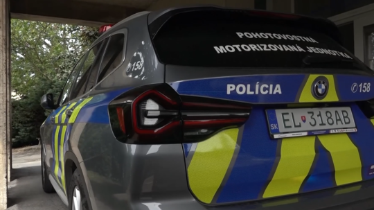Vozidlo pohotovostnej motorizovanej jednotky.