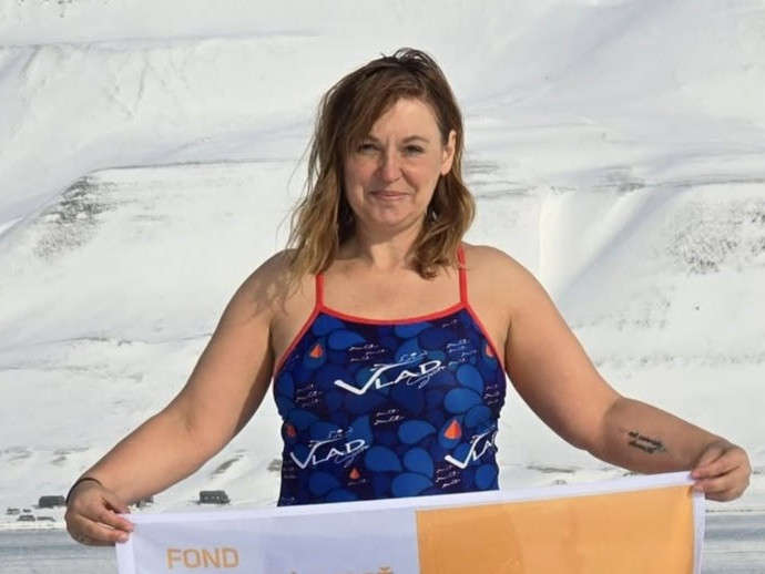 Plavkyňa Soňa Rebrová.