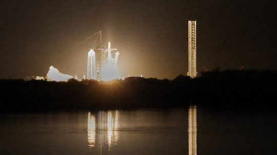 štart rakety Falcon 9