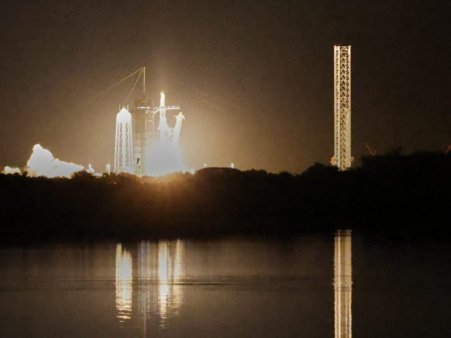 štart rakety Falcon 9