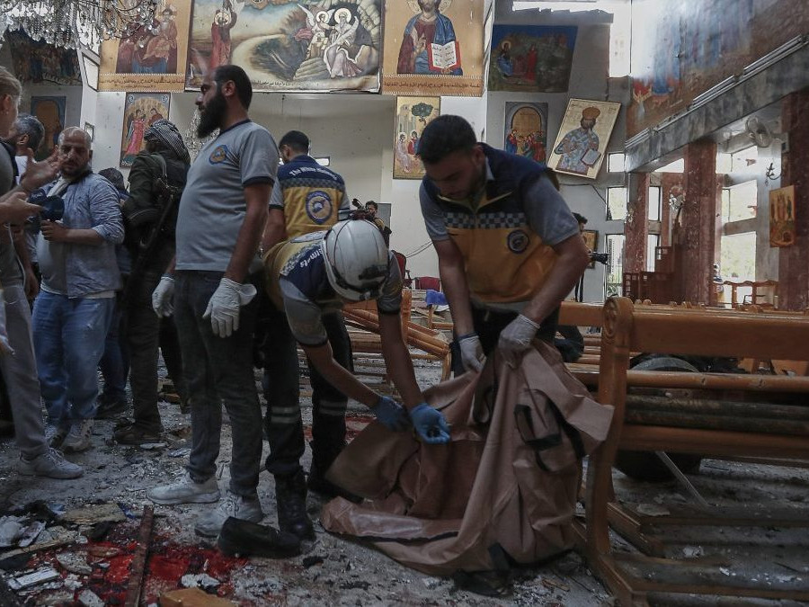 Pri samovražednom útoku na kostol v sýrskom Damasku zomrelo viac než 20 ľudí