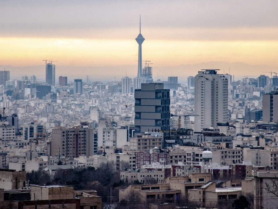 Iránska metropola Teherán.