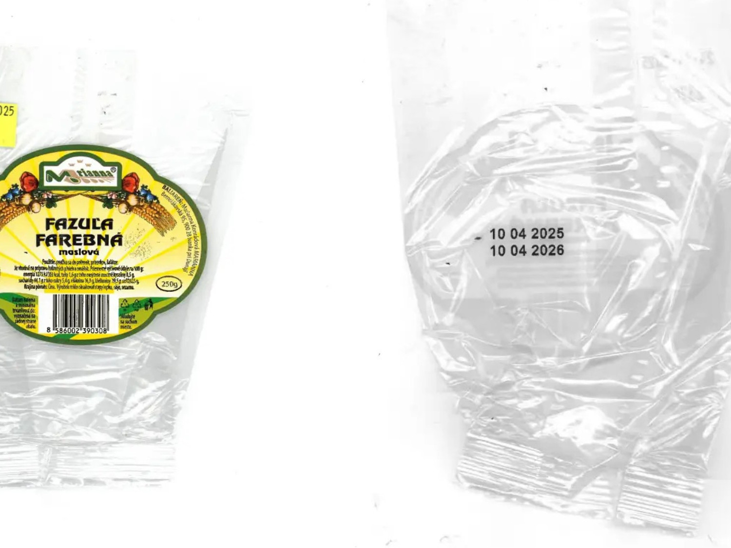 Na snímke farebná maslová fazuľa, v ktorej našli inšpektori vysoký obsah kadmia.