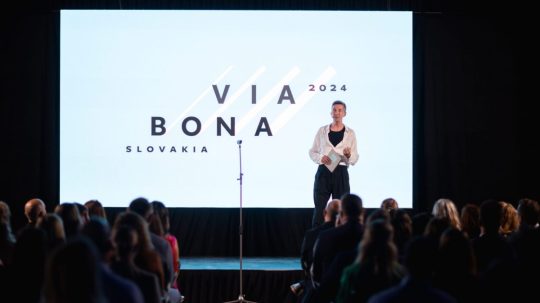Na snímke moderátor Martin Staňo.