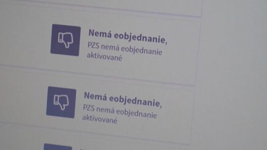 Na ilustračnej snímke nefunkčný objednávací systém.