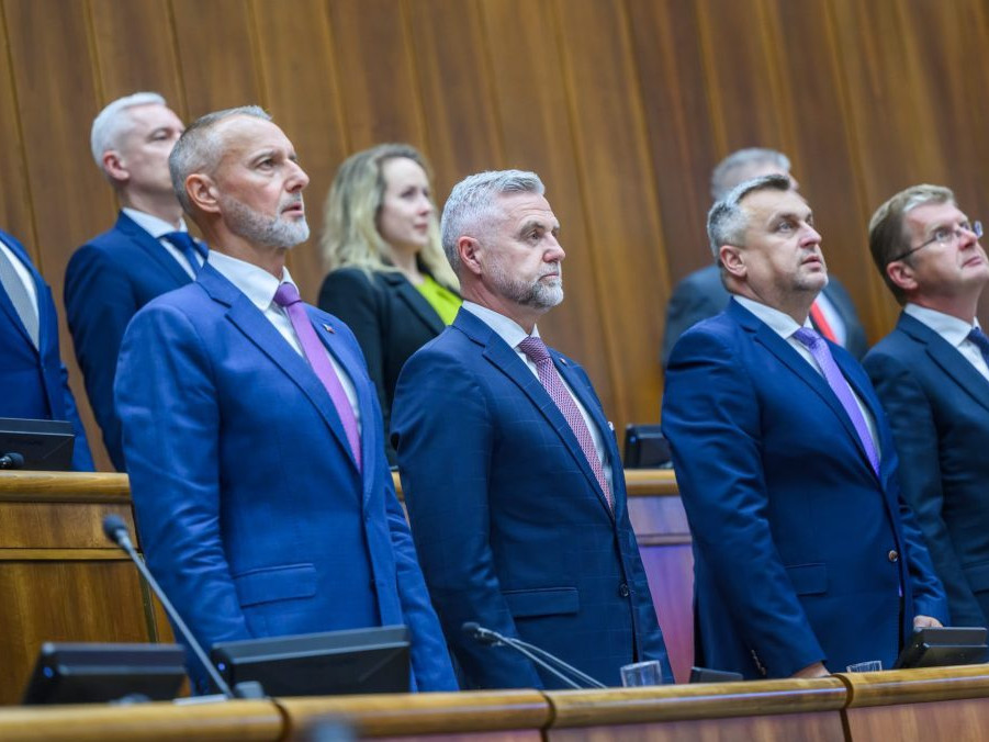 Na ilustračnej snímke poslanci NR SR v parlamente.