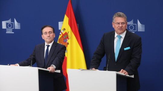 Jose Manuel Albares a Maroš Šefčovič