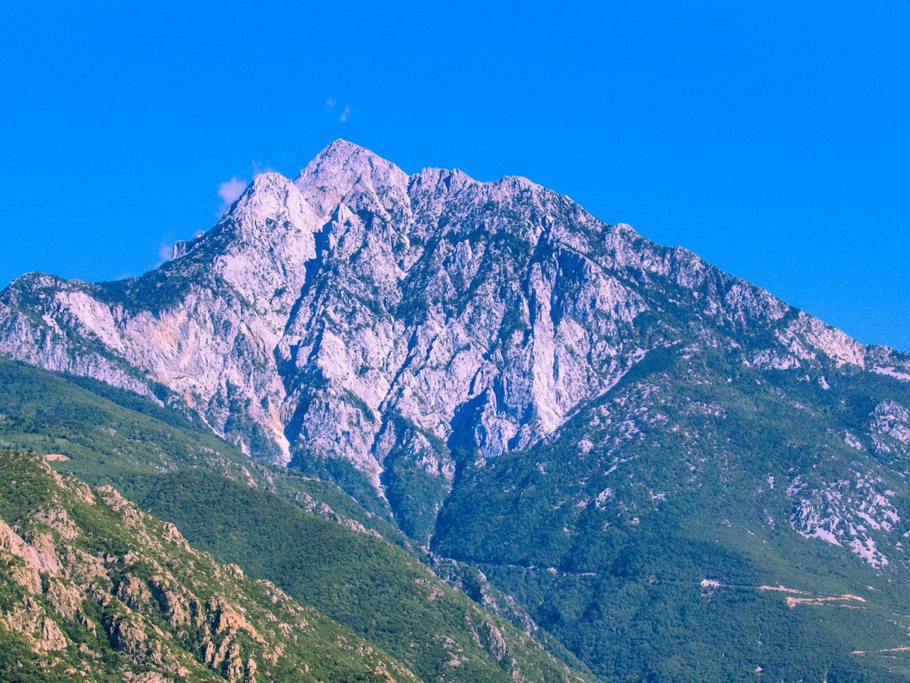 Hora Athos v Grécku