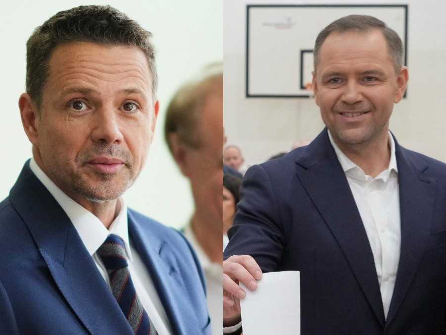 Rafal Trzaskowski a Karol Nawrocki.