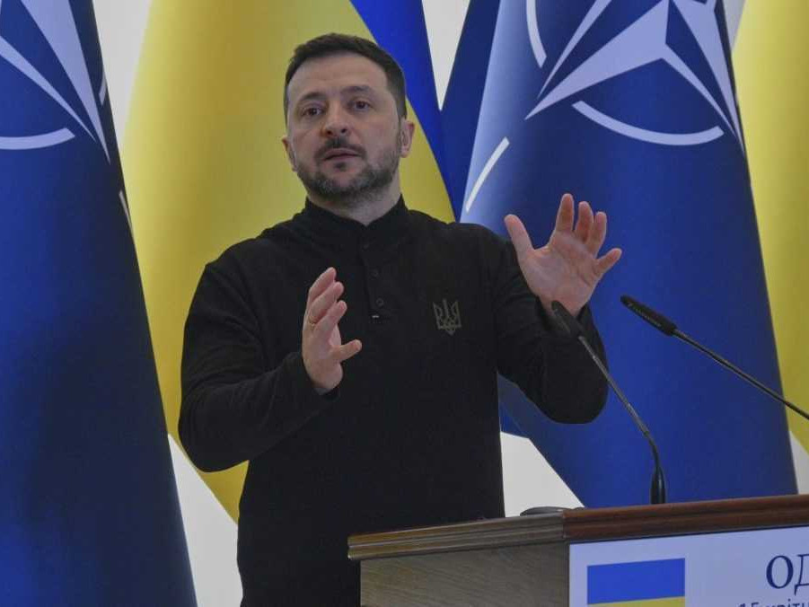 Na snímke Volodymyr Zelenskyj.